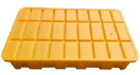 Поддон пластиковый 1250x800x200 мм. HealthRun SCP-OP-100