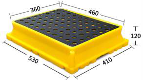 Поддон настольный лабораторный 530*410*120мм. HealthRun SCP-S1-11