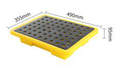 Поддон настольный лабораторный 490*355*95мм. HealthRun SCP-S2-10