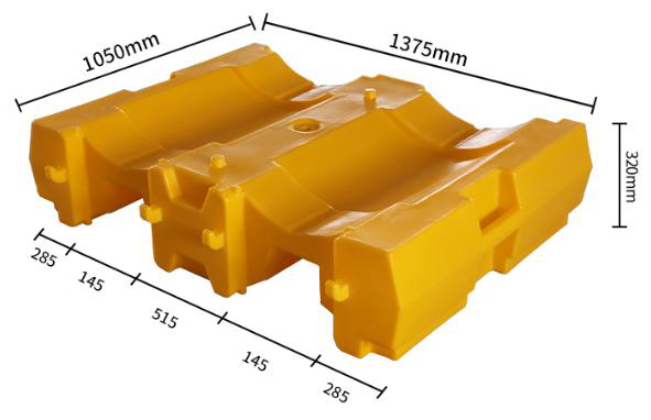 Штабелер для бочек пластиковый 1375*1050*320 мм. HealthRun SCP-Z3-1