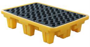 Поддон пластиковый на 2 бочки 1300x900x300мм. HealthRun SCP-B4-50